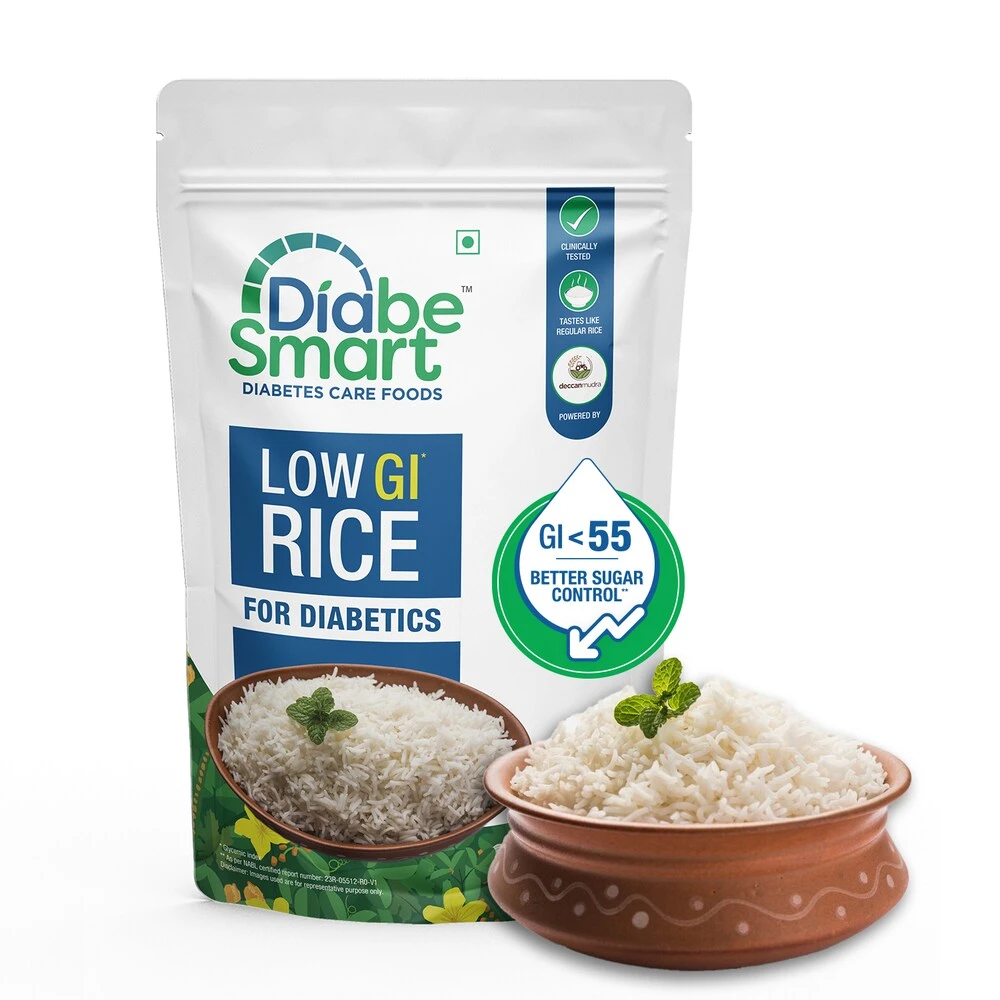 DiabeSmart Diabetic Rice 1kg | Tested Low GI Rice For Diabetic | Sugar Free Rice