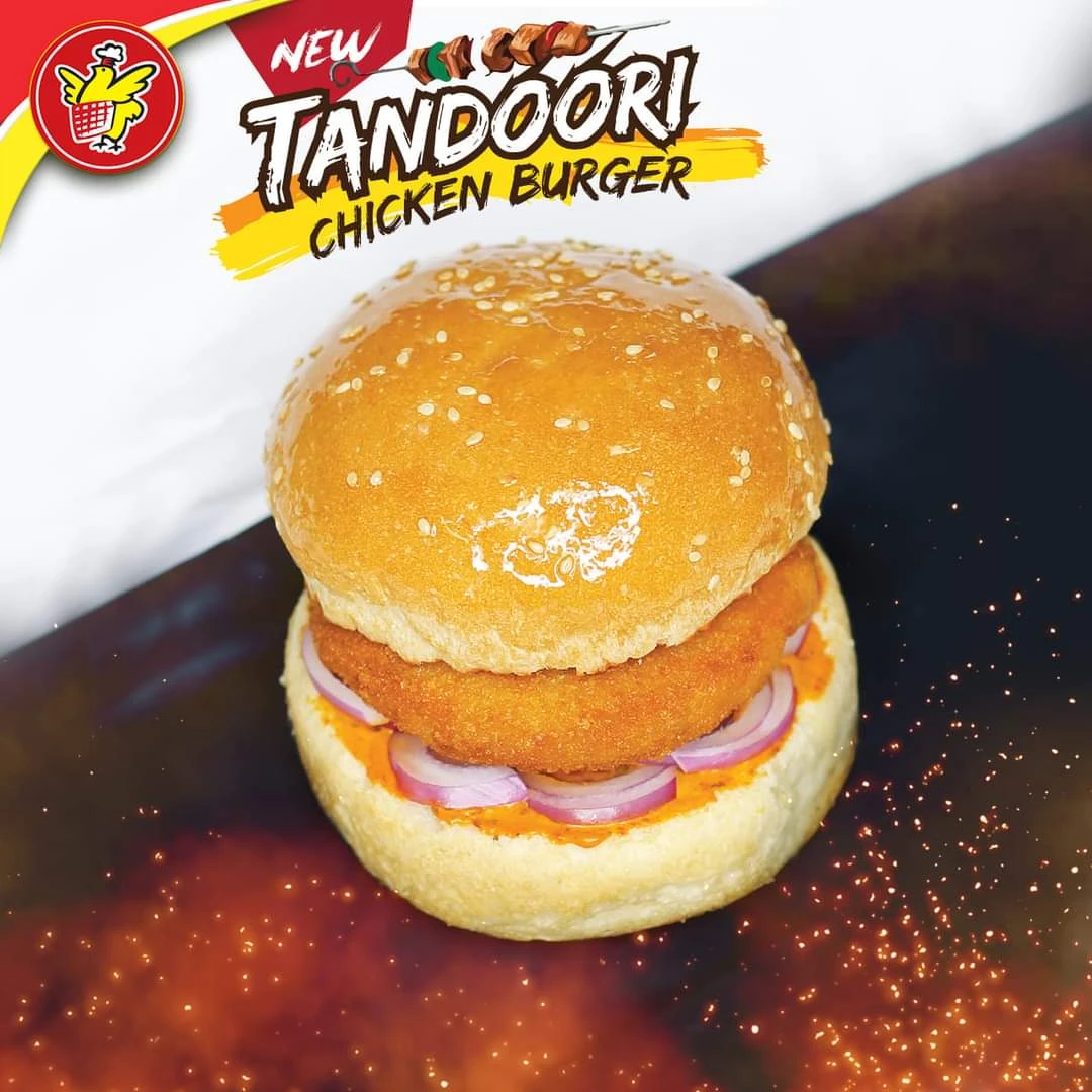 Chicken tandoori burger