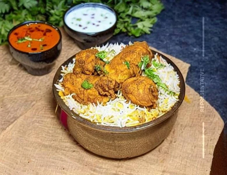 Chicken fry biryani