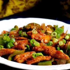 Crispy chili baby corn