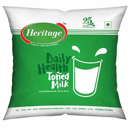 Heritage Toned Milk 500 ml (Pouch)