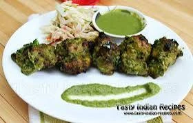 Chicken hariali kabab