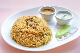 Mushroom biryani