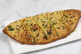 Stuffed garlic bread with (chesse  & corn)