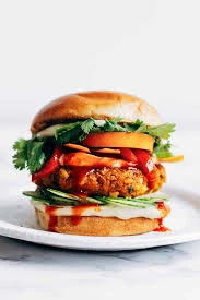 Veg spicy burger