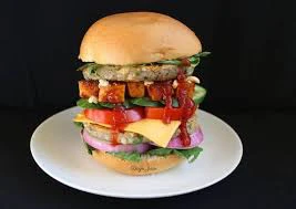 Cheesy veg burger